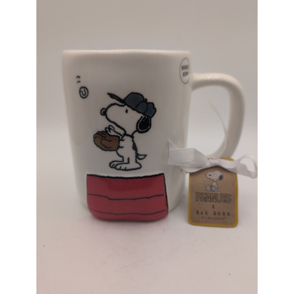Peanuts Snoopy Rae Dunn All Star Dad Baseball 18 oz Mug Sports